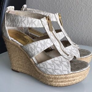 Michael Kors Damita Wedge in Vanilla